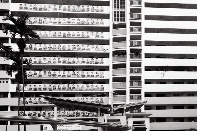 Dear Neighbour installation. Photograph: MacPherson Community Club