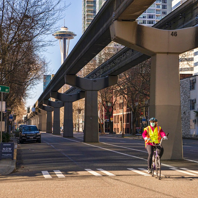 Empty streets in Seattle